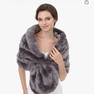 Faux Fur Shawl